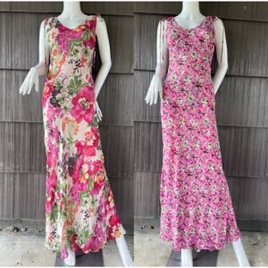 🔥Y2K NolIta REVERSIBLE Floral Feminine Maxi Dress Romantic Cottage Boho Chic S